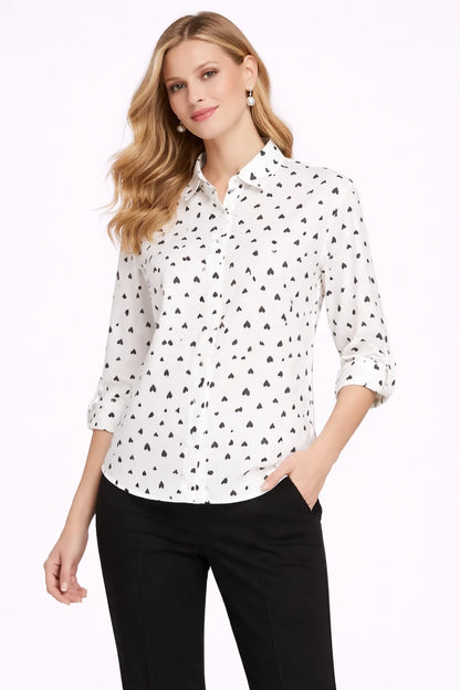 Camasa dama imprimata din bumbac