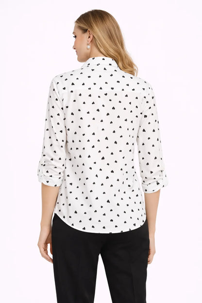 Camasa dama imprimata din bumbac