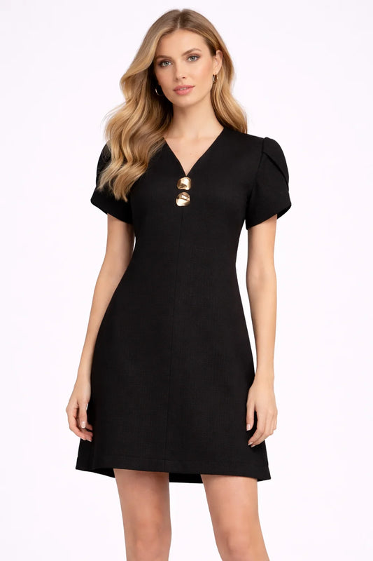 Rochie dama cu nasturi aurii