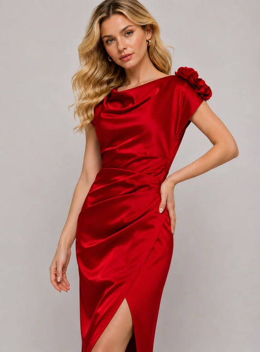 Rochie satinată eveniment (6245)