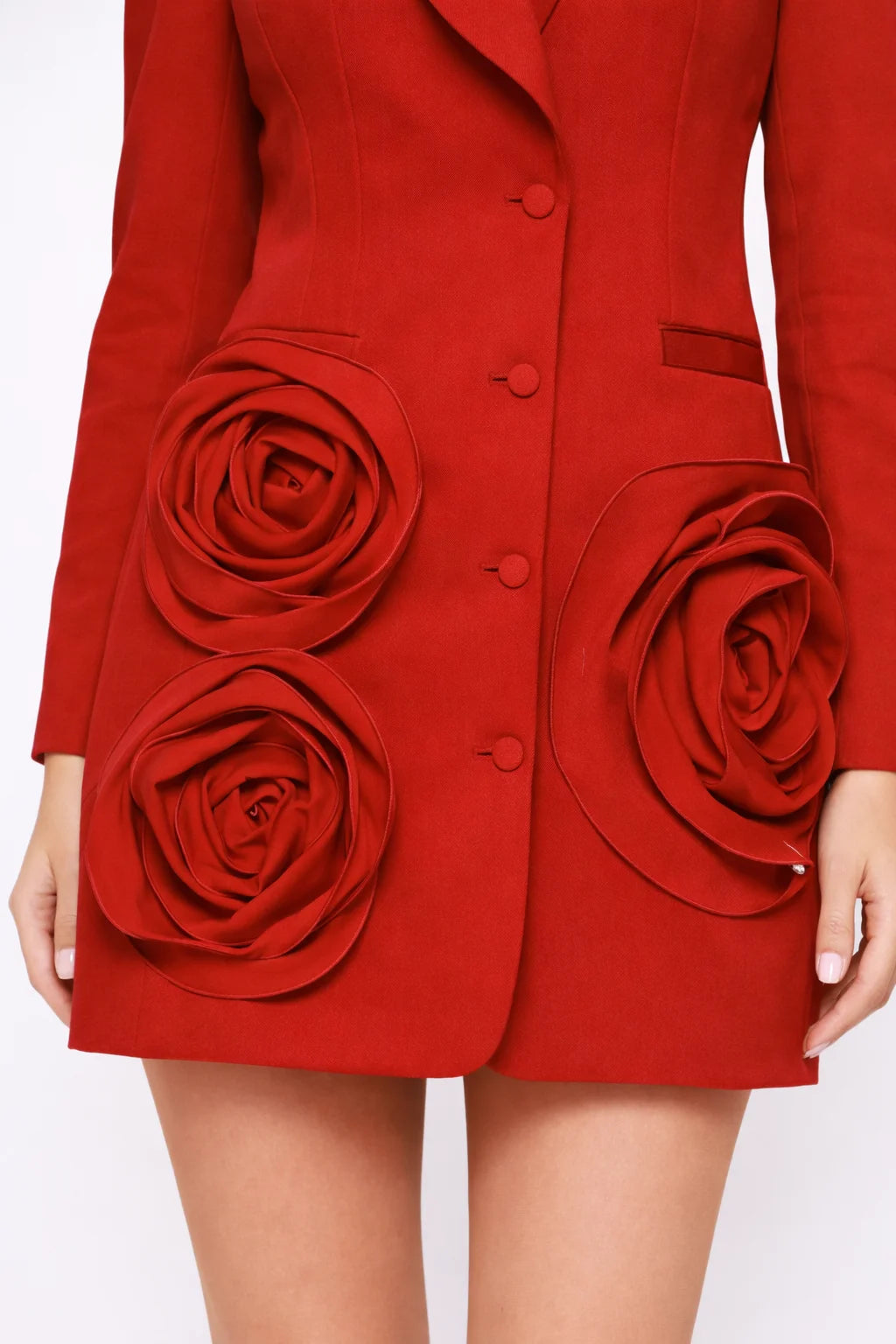 Rochie Damă Aplicații Florale 3D (5574)